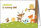 Cute Woodland Animals Invitation card