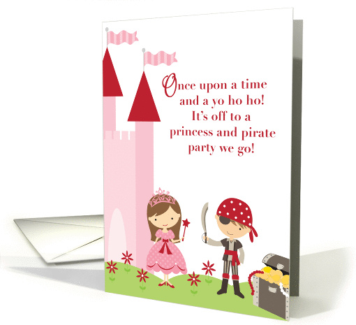 Princess and Pirate Invitation card (993489)