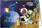 Astronaut Happy Birthday card