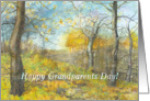 Happy Grandparents Day! Autumn golden! card
