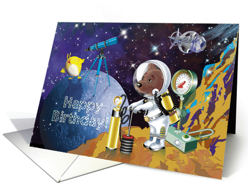 Astronaut Happy Birthday card (1026007)