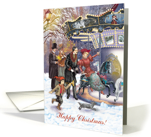 Carousel Vintage, Happy Christmas! card (1148160)