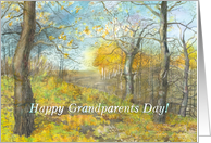 Happy Grandparents Day! Autumn golden! card