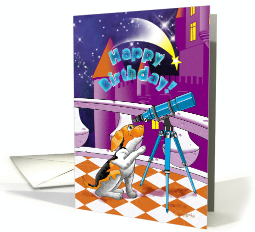 star as a gift on birthday card (997351)