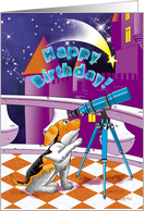 star as a gift on birthday card