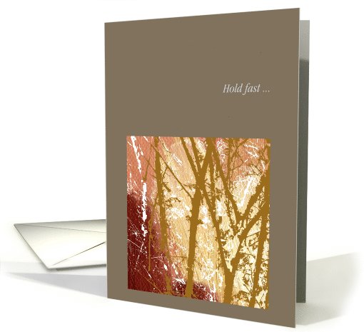 Religious encouragement with graphic forest trees in warm... (1068853)