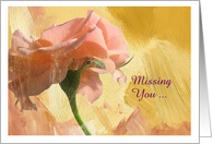 Missing you Rose card