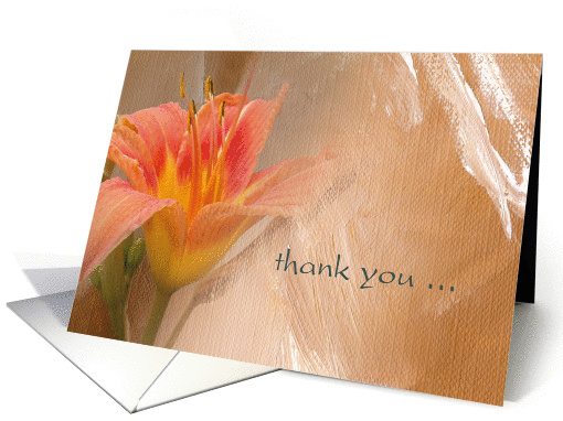 Thank you Lily card (995957)