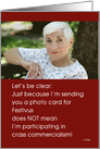 Festivus Photo Card Is Not Crass Commercialism card