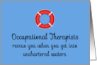 Thank you to Occupational Therapists for Rescuing You card