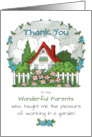 Thank You Parents for Teaching Me the Pleasure of Working in a Garden card