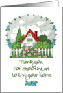 Thank You from Realtor to Client with Nostalgic Sweet Retro Design card