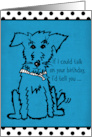 Dog Lover’s Birthday with Cute Dog Thumping Tail card