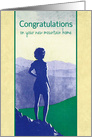 Congratulations on Your New Mountain Home, Beautiful Vista card