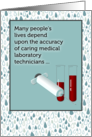 Thank You to Caring Medical Laboratory Technician for Professionalism card