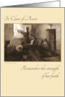 St. Clare of Assisi Feast Day with Remember the Strength of Her Faith card