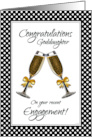 Congratulations Goddaughter On Your Recent Engagement with Polka Dots card