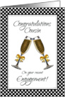 Congratulations Cousin on Your Recent Engagement with Polka Dots card