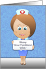 Happy National Nurse Practitioner Week in Cute Cartoon Style card