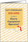 Graduation Party Invitation for Heavy Equipment Operator card