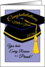 2016 Graduation Congratulations Mindy & Brian-Version 2 card