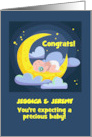 Congrats to Customized Parent Names for Expecting a Baby Boy or Girl card