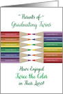 Custom Request 13754 - Parents of Graduating Twins card