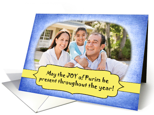 Joy of Purim Through the Year with Your Photo and Blue... (1042035)