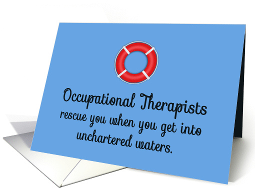 Thank you to Occupational Therapists for Rescuing You card (1076096)