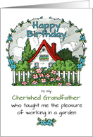 Grandfather’s Birthday You Taught Me Pleasure of Working in Garden card
