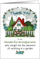 Thank You Grandparents for Teaching the Pleasure of Working in Garden card