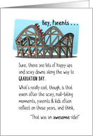 Congratulations Parents Graduation Roller Coaster Ride Was Awesome card