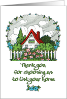 Thank You from Realtor to Client with Nostalgic Sweet Retro Design card