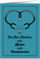 Thank You to Our Doctors Who Listen with Compassion card