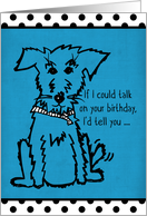 Dog Lover’s Birthday with Cute Dog Thumping Tail card