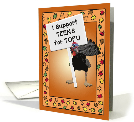 Funny for Teens at Thanksgiving with Turkey Who Urges... (1194324)