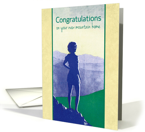 Congratulations on Your New Mountain Home, Beautiful Vista card
