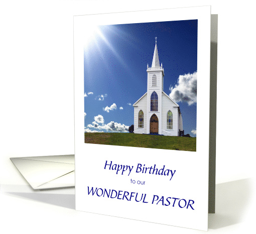 Happy Birthday to Our Wonderful Pastor card (1301762)