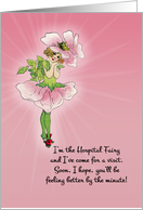 Sweet Hospital Fairy Visits Secret Pal and Wishes Fast Recovery card