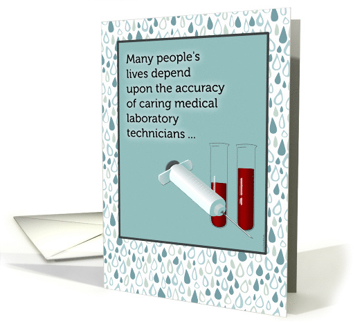 Thank You to Caring Medical Laboratory Technician for... (1341002)