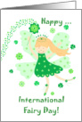 June’s International Fairy Day with Fairy and Clover Heart Wand card