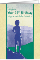 Daughter’s 29th Birthday with Female Hiker on Mountaintop at Sunrise card