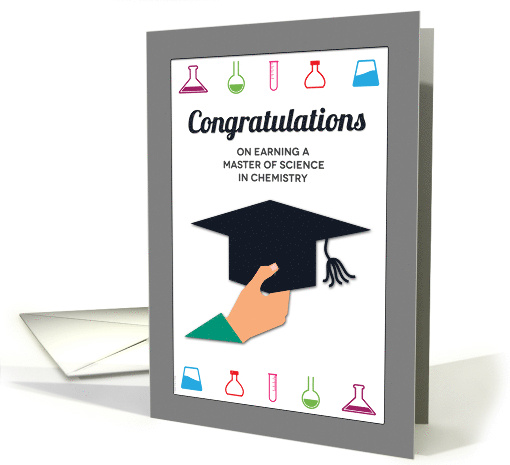 Graduation Congratulations for M.S. in Chemistry card (1386562)