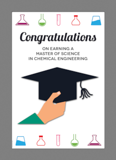 Graduation Congratulations for M.S. in Chemical Engineering