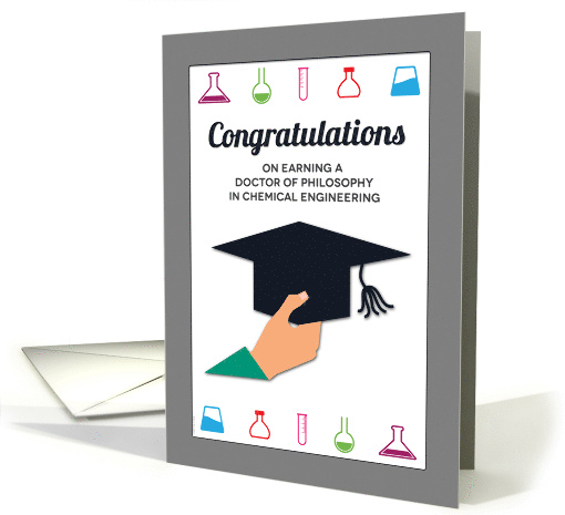 Graduation Congratulations for PhD in Chemical Engineering card