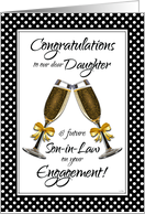 Congratulations Daughter and Future Son-in-Law on Your Engagement card