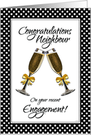 Congratulations Neighbour on Your Recent Engagement card