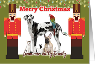 Merry Christmas Nutcracker Theme Photo Card from Our Nutty Family card