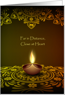 Thinking of You during Diwali While Far in Distance Close at Heart card