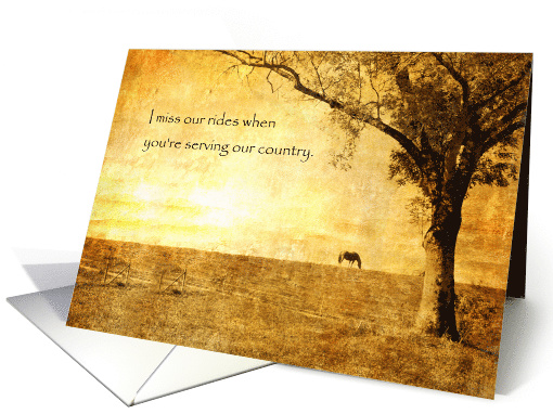 Thinking of You as You Serve Our Country from Pet Horse card (1447952)